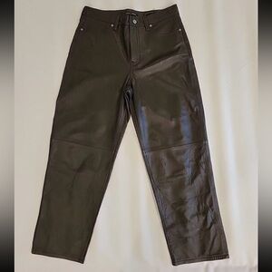 Banana‎ Republic Women’s Leather Pants Dark Brown Size 29